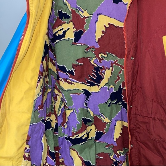 Ispo Vintage Lightweight Jacket Multicolour Red‎ Yellow  Blue Size Medium/Large - Picture 9 of 11